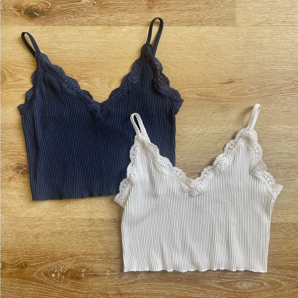 Francescas Blue and White Tank tops